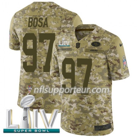 Maillot Homme San Francisco 49ers Nick Bosa 97 Nike 2018 Salute To Service 2020 Super Bowl LIV